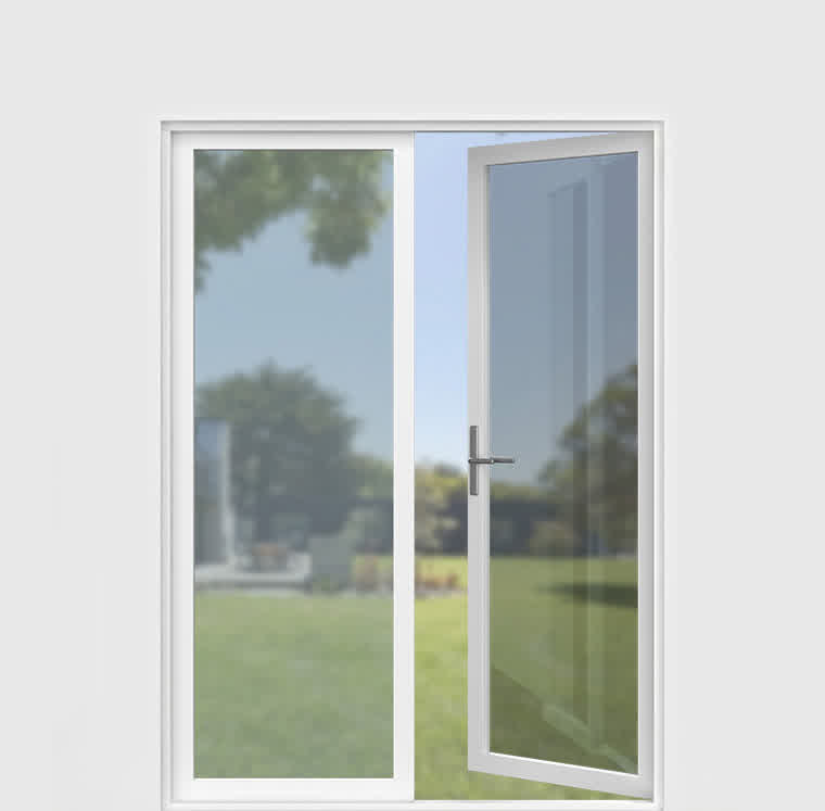 Entry and French <br>doors horizontal open state